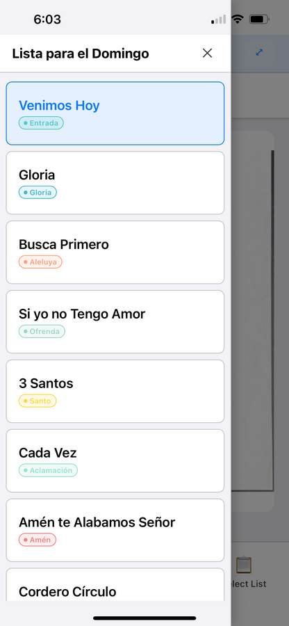 MDM Lista screenshot